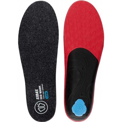 Sidas 3feet Eco Warm Low, Innersula, Svart/Röd 44-45 Sidas 3feet Eco Warm Low, Innersula, Svart/Röd 44-45