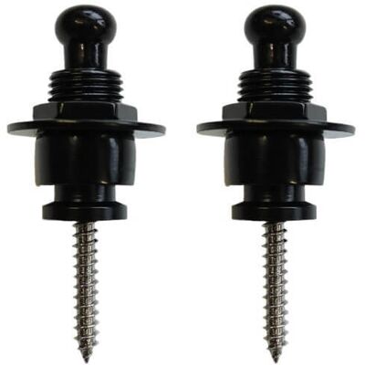 Richter Strap Lock set black axelbandsfästen svart Richter Strap Lock set black axelbandsfästen svart