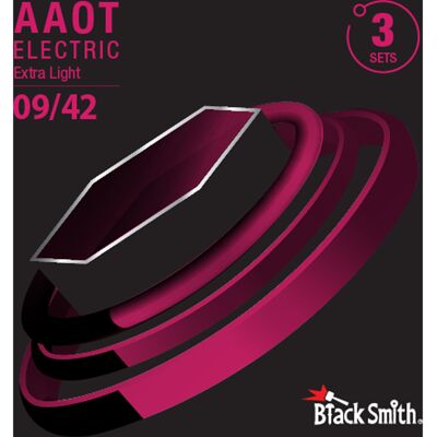BlackSmith AANW-0942-3P elgitarrsträngar, 009-042 (3 pack) BlackSmith AANW-0942-3P elgitarrsträngar, 009-042 (3 pack)