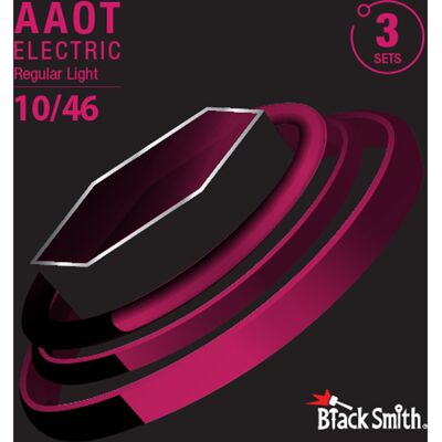 BlackSmith AANW-1046-3P elgitarrsträngar, 010-046 (3 pack) BlackSmith AANW-1046-3P elgitarrsträngar, 010-046 (3 pack)
