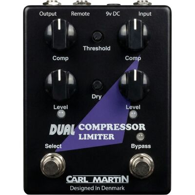 Carl Martin Dual Compressor Limiter gitarr-effektpedal Carl Martin Dual Compressor Limiter gitarr-effektpedal