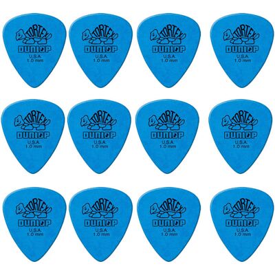 Dunlop Tortex Standard 1,0 mm plektrum (12 st.) Dunlop Tortex Standard 1,0 mm plektrum (12 st.)