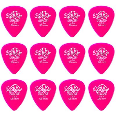 Dunlop Delrin 500 0,96 mm plektrum (12 st.) Dunlop Delrin 500 0,96 mm plektrum (12 st.)