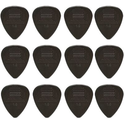 Dunlop Nylon Max Grip Standard 1,0 mm plektrum (12 st.) Dunlop Nylon Max Grip Standard 1,0 mm plektrum (12 st.)