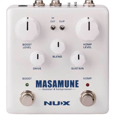 Nux Masamune booster & kompressor gitarr-effektpedal Nux Masamune booster & kompressor gitarr-effektpedal