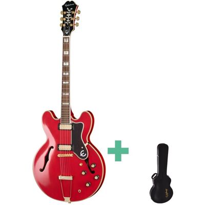 Epiphone Masterbilt Gem Archer Sheraton el-gitarr cherry Epiphone Masterbilt Gem Archer Sheraton el-gitarr cherry