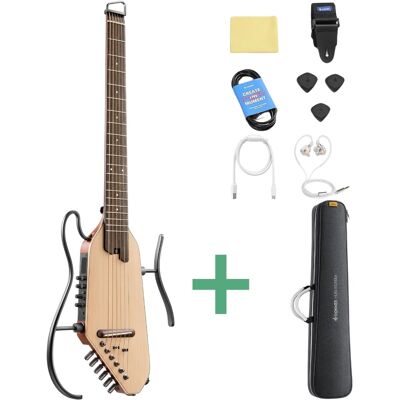 Donner HUSH-I PRO silent gitarr nature Donner HUSH-I PRO silent gitarr nature