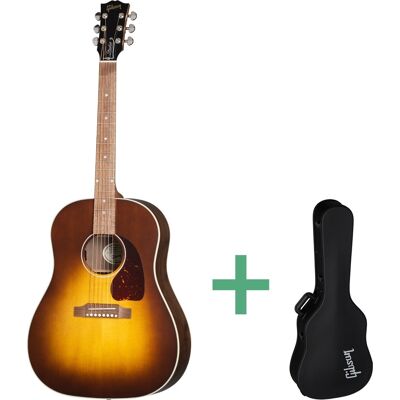Gibson J-45 Studio Walnut Satin western-gitarr walnut burst Gibson J-45 Studio Walnut Satin western-gitarr walnut burst