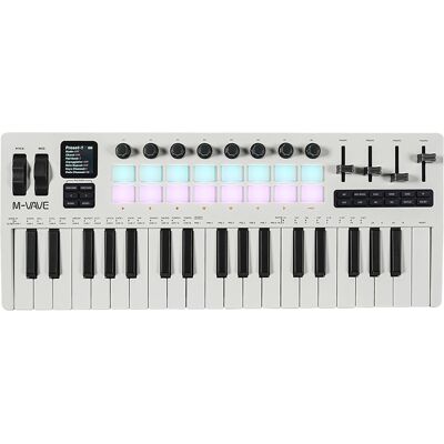 M-vave SMK-37 Pro bluetooth midi-keyboard med synth M-vave SMK-37 Pro bluetooth midi-keyboard med synth