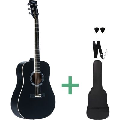 Sant Guitars AC-84 SBK westerngitarr satin black Sant Guitars AC-84 SBK westerngitarr satin black