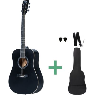 Sant Guitars AC-84L SBK westerngitarr, vänsterhänt satin black Sant Guitars AC-84L SBK westerngitarr, vänsterhänt satin black