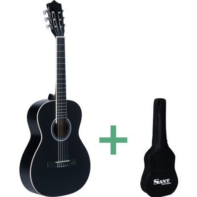 Sant Guitars CJ-36 SBK spansk gitarr, 3/4 juniorstorlek svart Sant Guitars CJ-36 SBK spansk gitarr, 3/4 juniorstorlek svart
