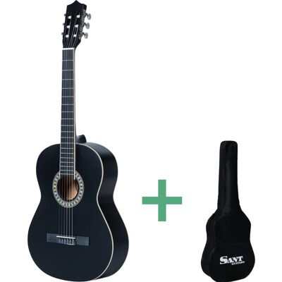 Sant Guitars CL-50L SBK spansk gitarr, vänsterhänt svart Sant Guitars CL-50L SBK spansk gitarr, vänsterhänt svart