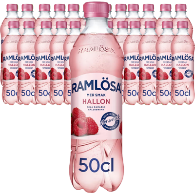 Ramlösa Mer Smak Hallon 50cl X 24st Ramlösa Mer Smak Hallon 50cl X 24st