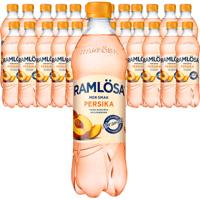 Ramlösa Mer Smak Persika 50cl X 24st Ramlösa Mer Smak Persika 50cl X 24st