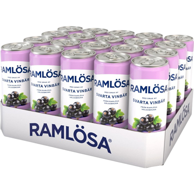 Ramlösa Svarta Vinbär 33cl X 20st Ramlösa Svarta Vinbär 33cl X 20st