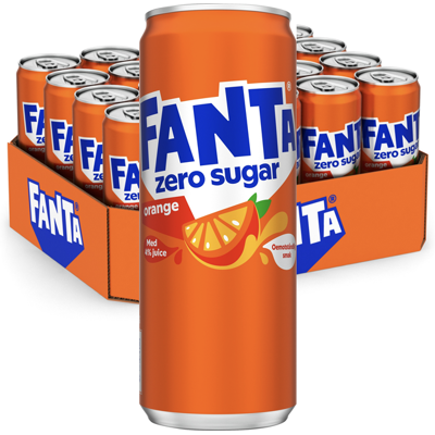 Fanta Orange Zero 33 Cl X 20 St Fanta Orange Zero 33 Cl X 20 St