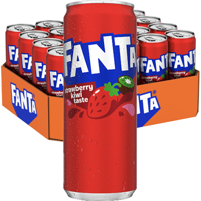 Fanta Strawberry & Kiwi 33cl X 20st Fanta Strawberry & Kiwi 33cl X 20st