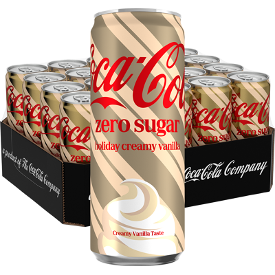 Coca Cola Zero Creamy Vanilla 33cl X 20 Coca Cola Zero Creamy Vanilla 33cl X 20