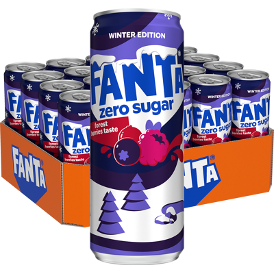 Fanta Zero Forest Berry 33cl X 20st Fanta Zero Forest Berry 33cl X 20st