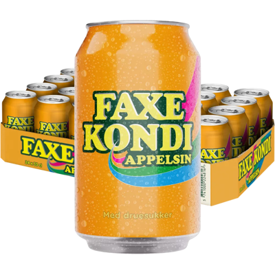 Faxe Kondi Appelsin 24 X 33cl Faxe Kondi Appelsin 24 X 33cl