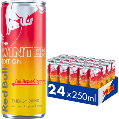 Fujifilm Red Bull Fuji Apple-Ginger 25cl X 24st Fujifilm Red Bull Fuji Apple-Ginger 25cl X 24st
