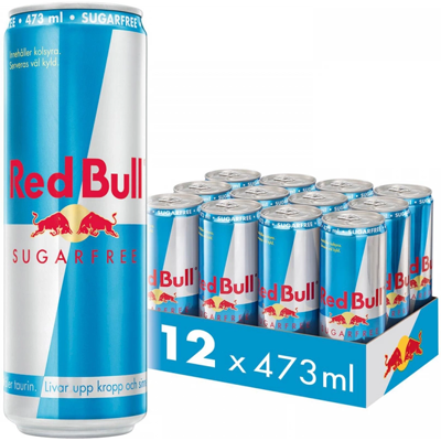 Red Bull Sockerfri 473ml X 12st Red Bull Sockerfri 473ml X 12st