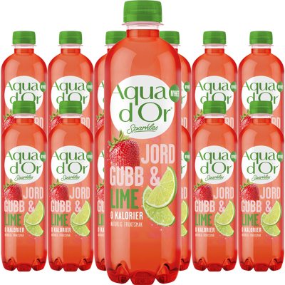Aquador Jordgubb/lime Kolsyrad 50cl X 12 Aquador Jordgubb/lime Kolsyrad 50cl X 12