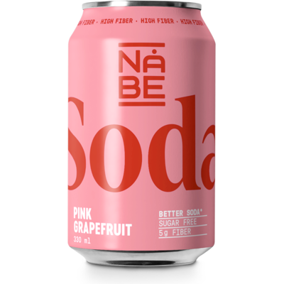 Nåbe Soda Pink Grapefruit 33cl Nåbe Soda Pink Grapefruit 33cl