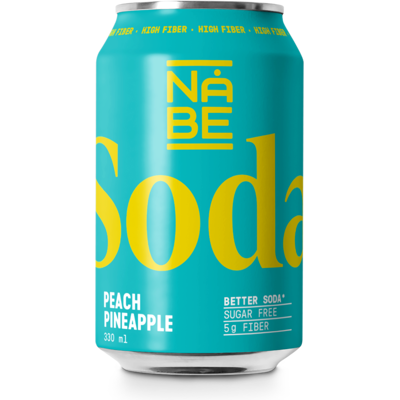 Nåbe Soda Peach/pineapple 33cl Nåbe Soda Peach/pineapple 33cl