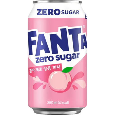 Fanta White Peach Zero 350ml Fanta White Peach Zero 350ml