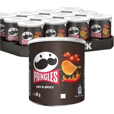 Pringles Hot & Spicy 12x 40g Pringles Hot & Spicy 12x 40g