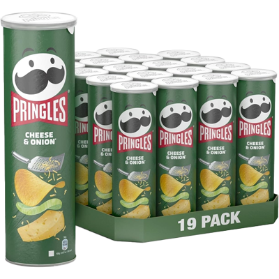 Pringles Cheese & Onion 19st X 165g Pringles Cheese & Onion 19st X 165g