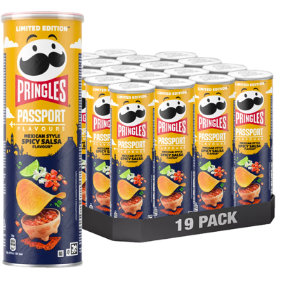 Pringles Mexico Spicy Salsa 165g X 19st Pringles Mexico Spicy Salsa 165g X 19st