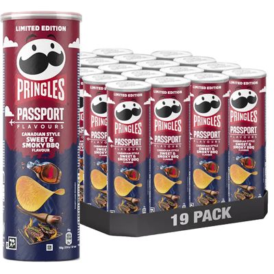 Pringles Sweet & Smokey Bbq 165g X 19st Pringles Sweet & Smokey Bbq 165g X 19st
