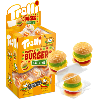 Trolli Mini Burger Gummis - 80 st - Godis Trolli Mini Burger Gummis - 80 st - Godis
