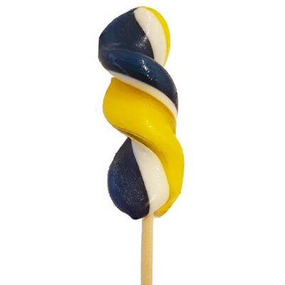 Spiralklubba Blåbär/citron 50g X 20 St Spiralklubba Blåbär/citron 50g X 20 St
