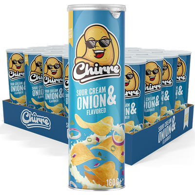 Chirre® Sour Cream & Onion 24st X 160g Chirre® Sour Cream & Onion 24st X 160g