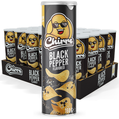 Chirre® Black Pepper 24st X 160g Chirre® Black Pepper 24st X 160g