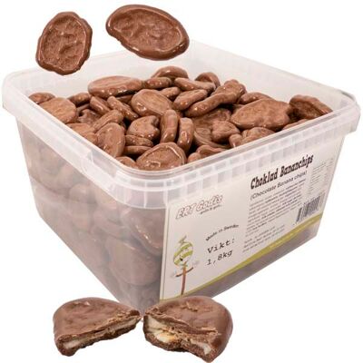 Bananchips Med Choklad - 1,8 Kg Bananchips Med Choklad - 1,8 Kg