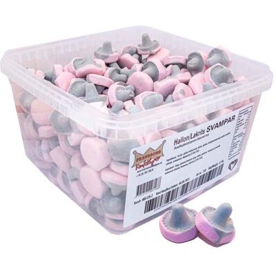 Hallon/lakritssvampar 1kg Hallon/lakritssvampar 1kg
