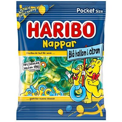 Nappar Blå Hallon & Citron 80g X 24st Nappar Blå Hallon & Citron 80g X 24st