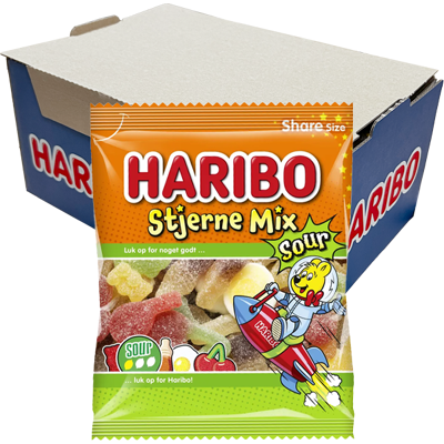 Haribo Stjärn Mix Sur 150g X 14st Haribo Stjärn Mix Sur 150g X 14st