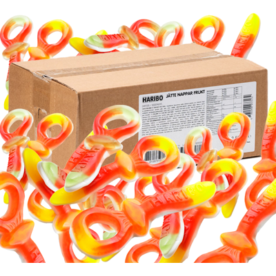 Haribo Jättenappar Frukt Skum 2,5kg Haribo Jättenappar Frukt Skum 2,5kg