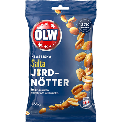 Olw Salta Jordnötter 165g Olw Salta Jordnötter 165g
