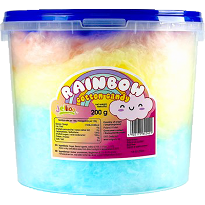 Jellio Rainbow Cotton Candy 200g Jellio Rainbow Cotton Candy 200g