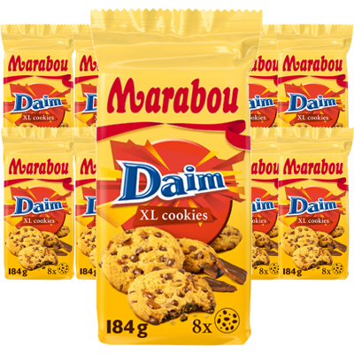 Marabou Xl Cookies Daim 184g X 10st Marabou Xl Cookies Daim 184g X 10st