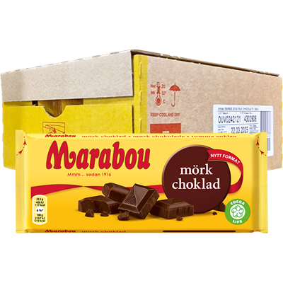 Marabou Mörk Choklad 180g X18 Marabou Mörk Choklad 180g X18