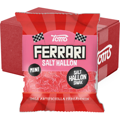 Acer Toms Mini Ferrari Salt Hallon 15st X 80g Acer Toms Mini Ferrari Salt Hallon 15st X 80g