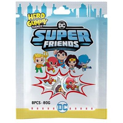 Hero Gummy Candy Dc Super Friends 80g Hero Gummy Candy Dc Super Friends 80g